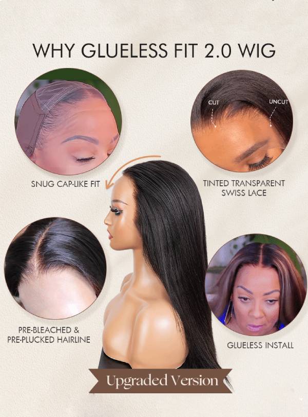 Natural Black Staight Bob Lace Front Wigs