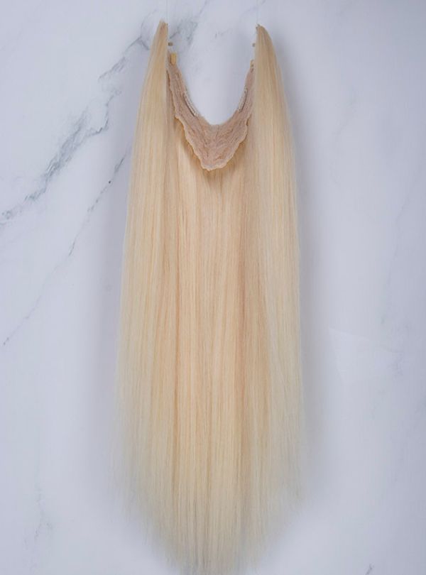 Ombre / Highlight Color: Afghanistan Virgin Hair Halo Extensions