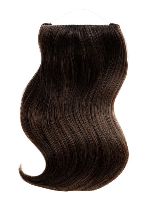 Chinese Remy Hair Halo Extensions-Dark Color