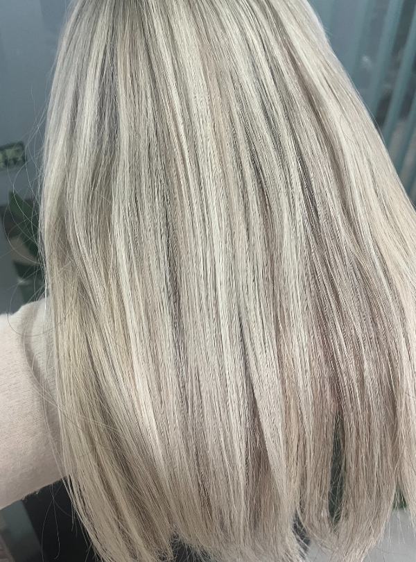 Ash Blonde Highlights Toppers Chinese Virgin Hair - TLW0266