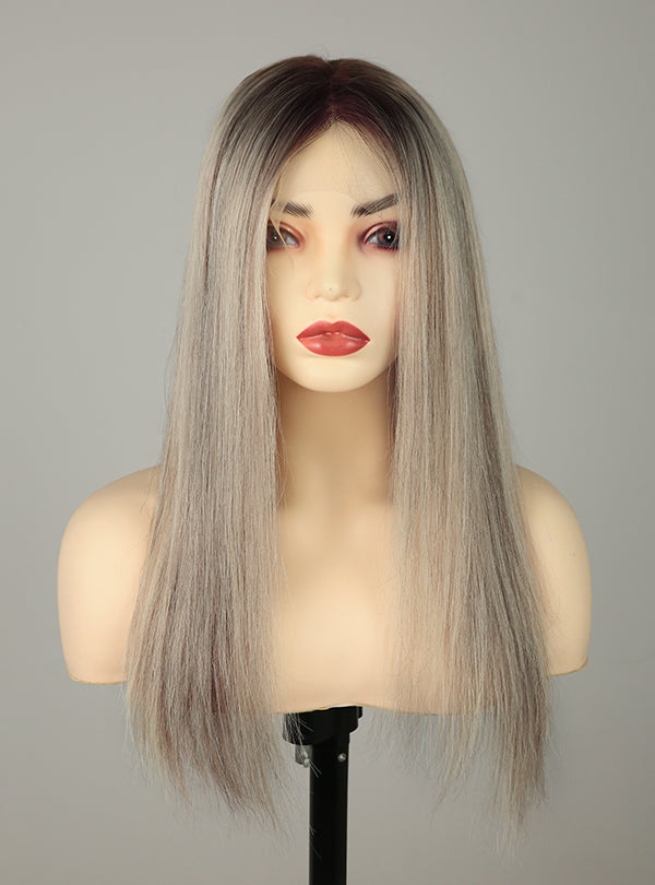 Ash Blonde Highlights Toppers Chinese Virgin Hair - TLW006