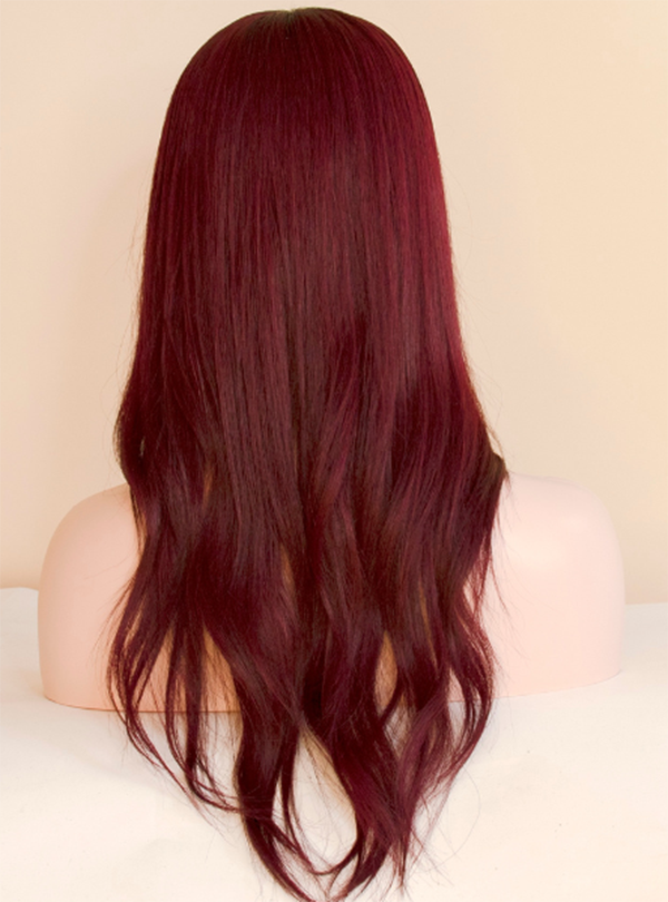 Off Black Burgundy Ombre Toppers Chinese Virgin Hair - TLW018