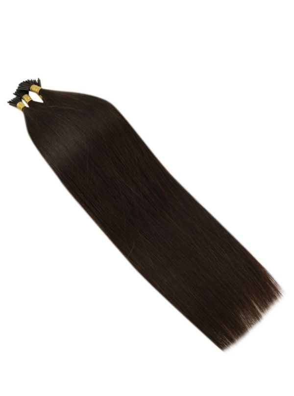25g i-tip Extensions Burmese Virgin Hair - Dark Color