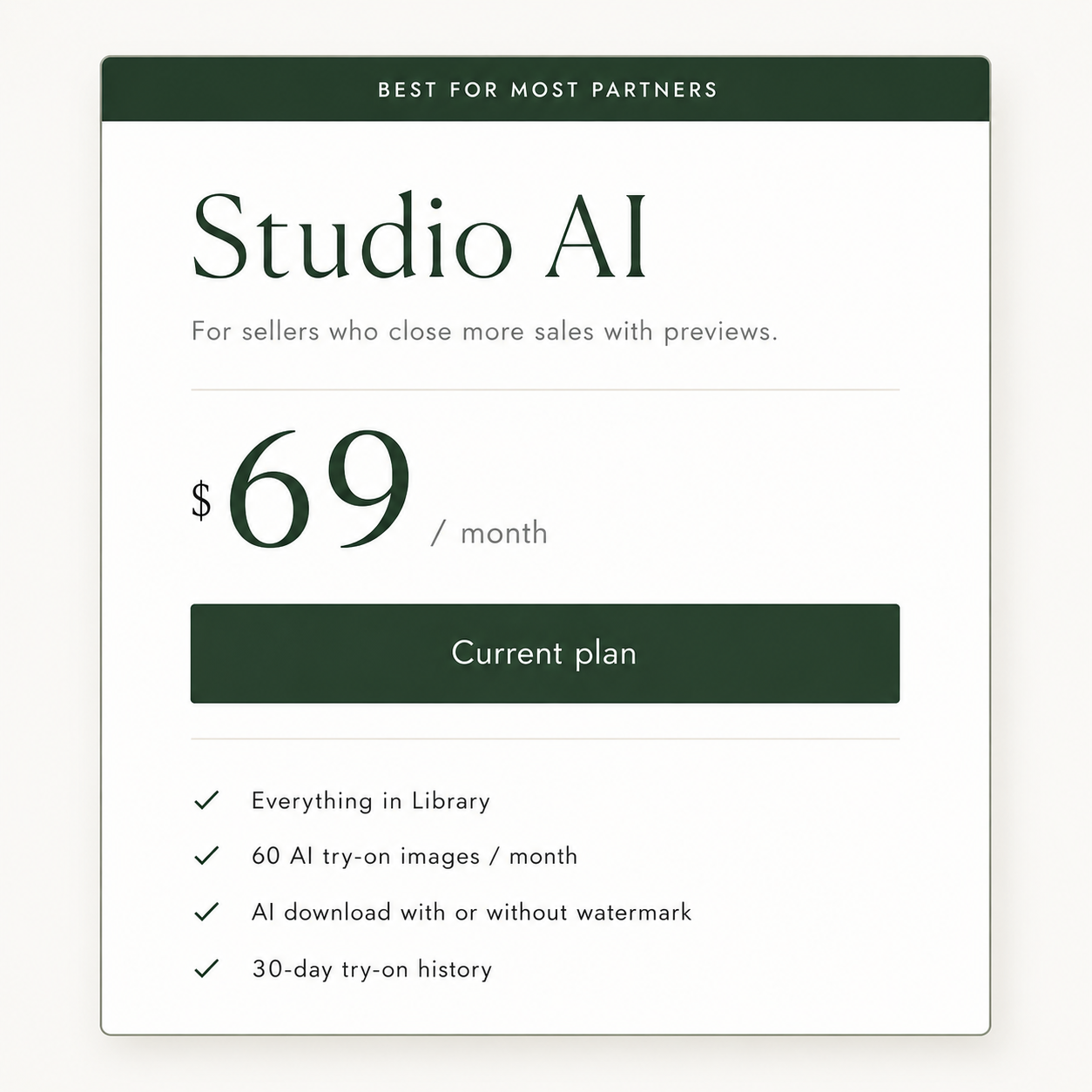 Studio AI – AI Try-On & Image Download Subscription