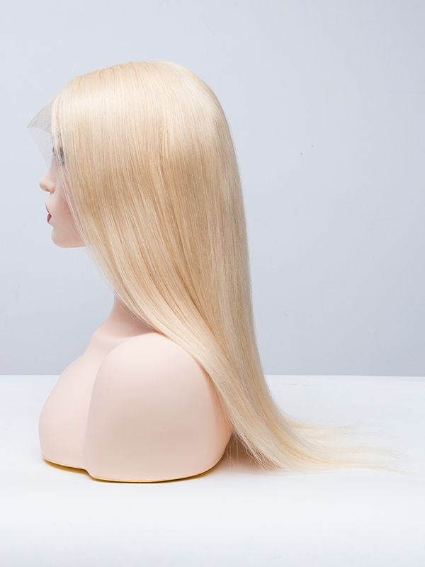 Lace Front T Part Dyeable Blonde Human Hair Wig