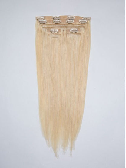 Light Color: Invisible Skinweft Clip In Weft Extensions