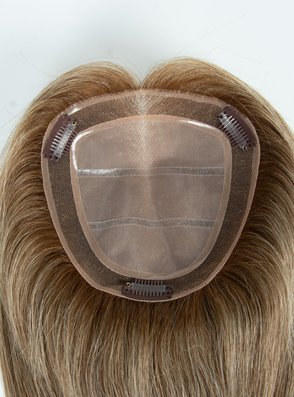 [Stock Unit] 5.5'' x 6'' Lace Top Topper Burmese Virgin Hair #1C
