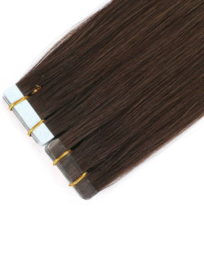 40pcs-100g Burmese Virgin Hair Classic Tape In Extensions-Dark Color