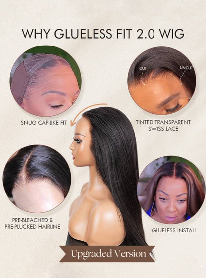 Natural Black Staight Bob Lace Front Wigs