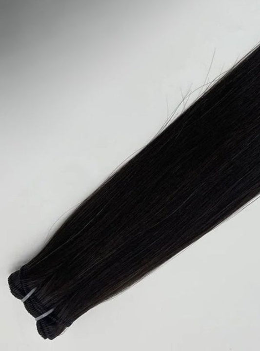 100g Machine-Made Chinese Remy Hair Weft Extensions-Dark Color