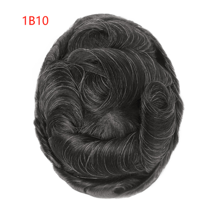 [Stock Unit] Clear Skin Hair - Skin Base Men's Toupee Hair System