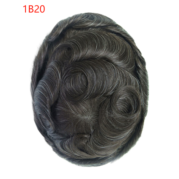 [Stock Unit] Clear Skin Hair - Skin Base Men's Toupee Hair System