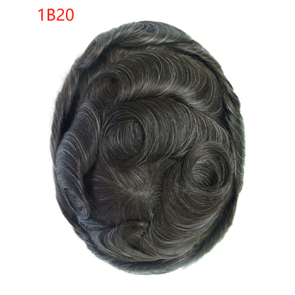 [Stock Unit] Clear Skin Hair - Skin Base Men's Toupee Hair System