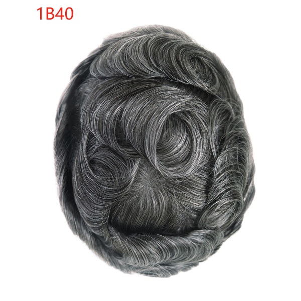[Stock Unit] Clear Skin Hair - Skin Base Men's Toupee Hair System