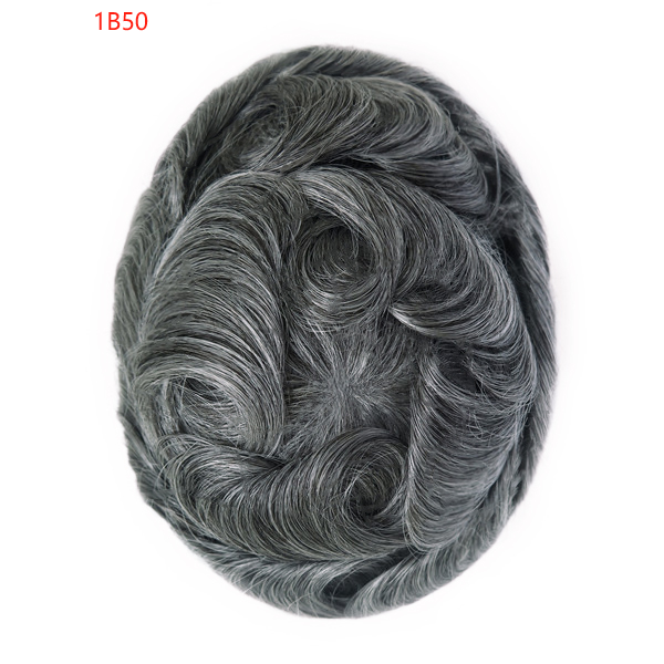 [Stock Unit] Clear Skin Hair - Skin Base Men's Toupee Hair System