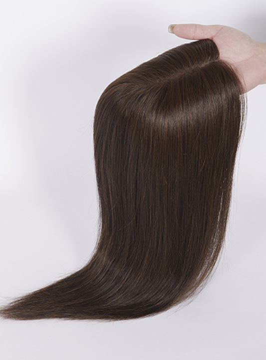 [Stock Unit] 5.5'' x 6'' Lace Top Topper Burmese Virgin Hair #1C
