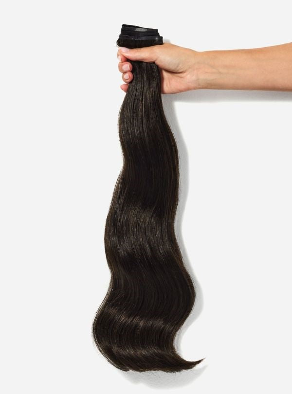 Seamless Clip In Extensions Burmese Virgin Hair -Dark Color