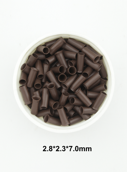 Perles annulaires en micro-tubes de cuivre de 2,8 mm