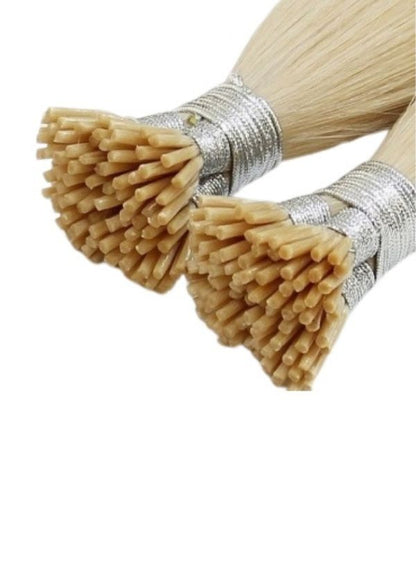 25g i-tip Extensions Afghanistan Virgin Hair - Light Color