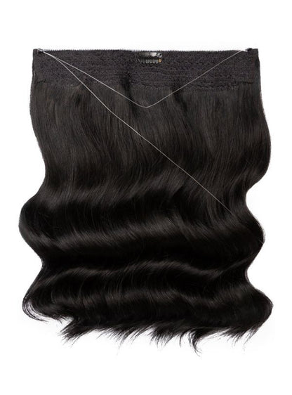 Chinese Remy Hair Halo Extensions-Dark Color