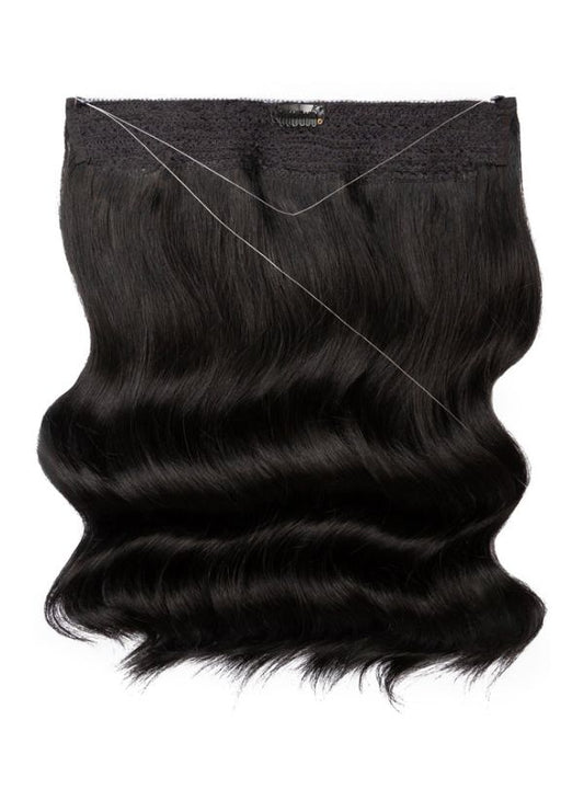 Chinese Virgin Hair Halo Extensions-Dark Color