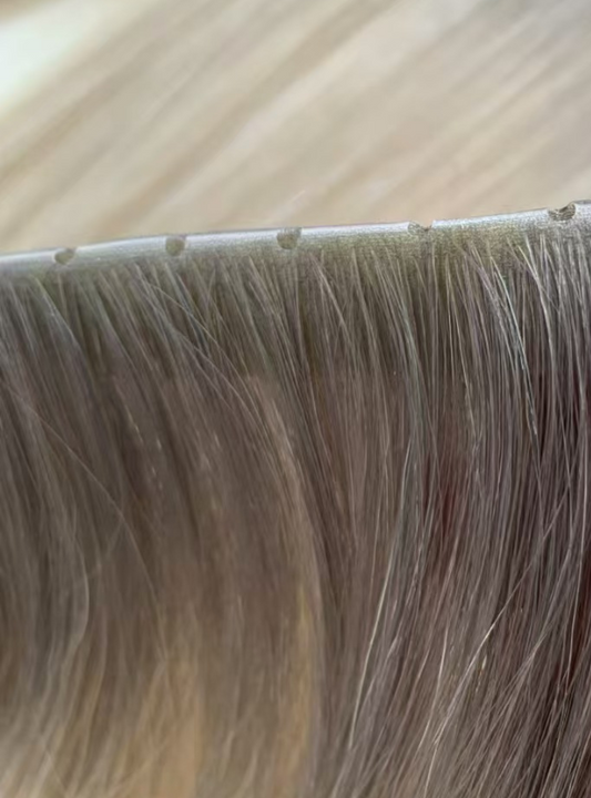 Invisible Hole PU Weft Extension Chinese Virgin Hair - Dark Color
