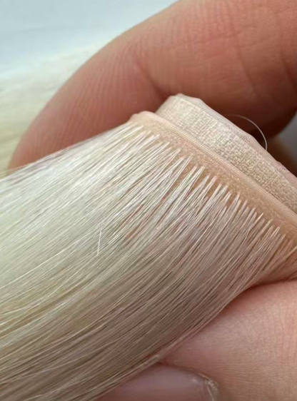 Invisible Hole PU Weft Extension Chinese Virgin Hair - Light Color
