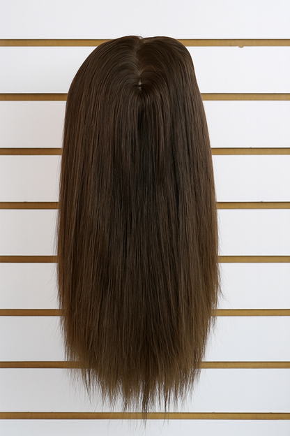 Dark Brown Balayage Toppers Chinese Virgin Hair - TLW012