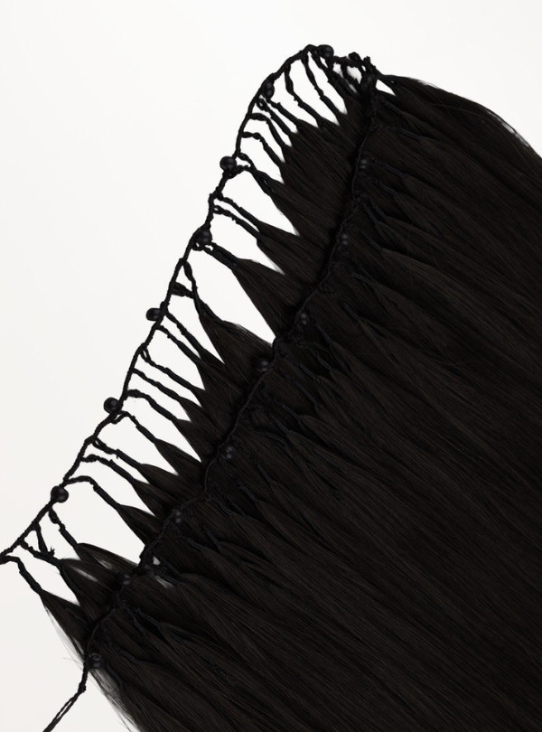 Dark Color: Brazilian Virgin Hair Feather Weft Extension