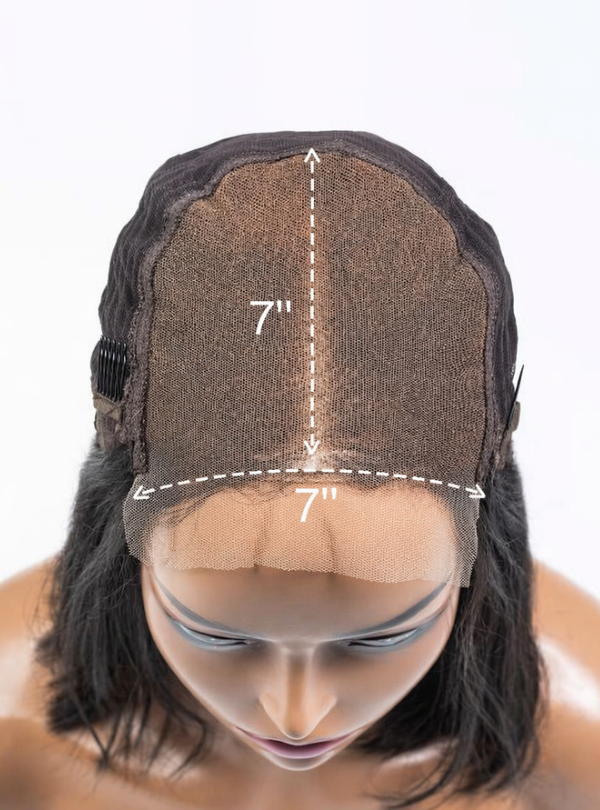 【Stock Unit】200% 7x7 Natural Black Closure Lace Front Wigs-LFS001_5