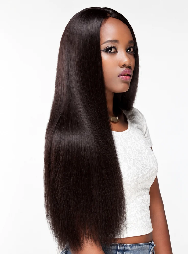 250% with thick back hair 13x6 Natural Black Lace Front Wigs Brazilian Virgin Hair - LFS001_4