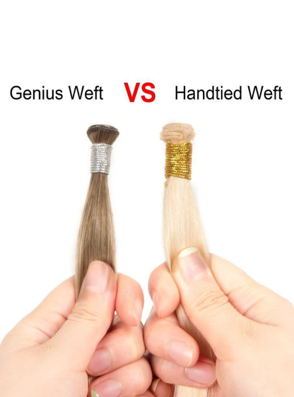 Extensions Genius Weft / Bundle de cheveux vierges brésiliens - Couleur foncée (100 g)