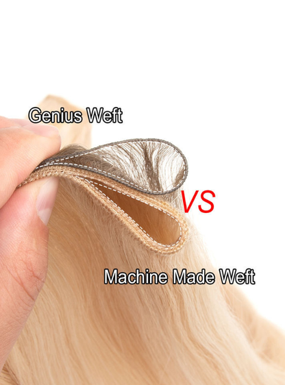 Extensions Genius Weft / Bundle 100g Cheveux vierges brésiliens - Couleur claire