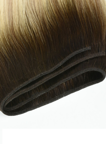 Extensions de cheveux vierges birmans 100 g, tissées à la machine - Couleur ombrée