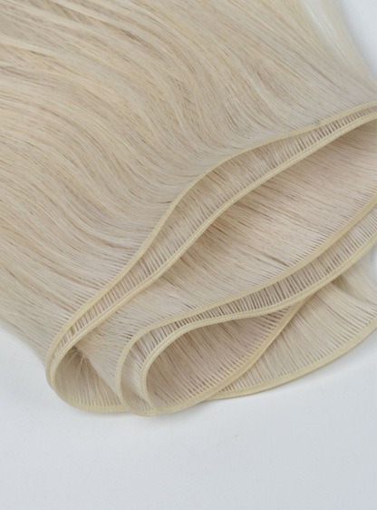 Light Color: Afghanistan Virgin Hair 100g Genius Weft / Bundle Extensions