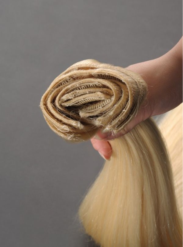 Classic Chinese Virgin Hair Clip In Extensions-Light Color