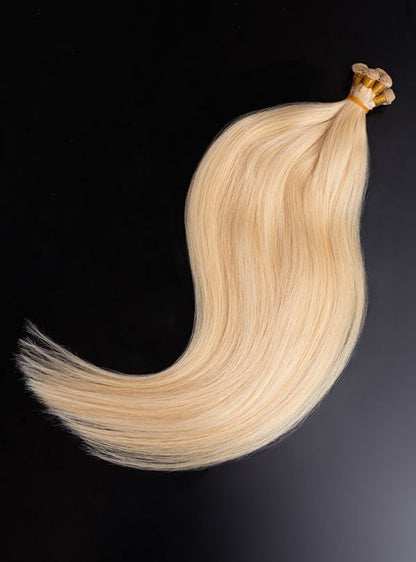 Dark Color: Chinese Virgin Hair 100g Hand-Tied Weft Extensions