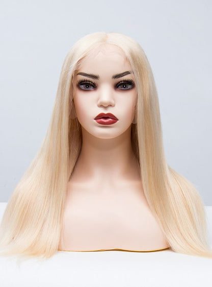 150% 13x6 Blonde Lace Front Long Straight Wigs-LFS001-1