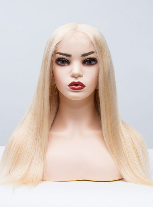 150% 10x6 Blonde Lace Front Long Straight Lace Front Wigs-LFS001_2-1