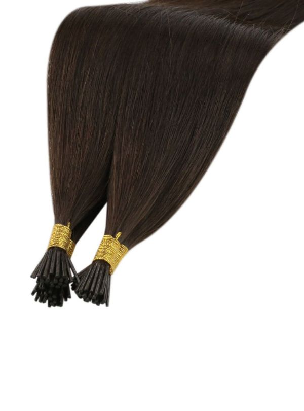 25g i-tip Extensions Burmese Virgin Hair - Dark Color