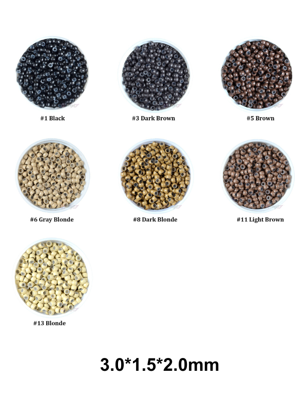 3.0mm Nano Silicone Rings Beads