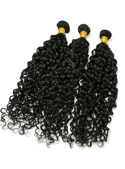 Water Wave Machine Made Weft / Bundle / Weave Extensions / Chinese Virgin Hair