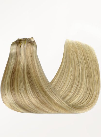 Ombre / Highlight Color: Afghanistan Virgin Hair Classic Clip In Extensions