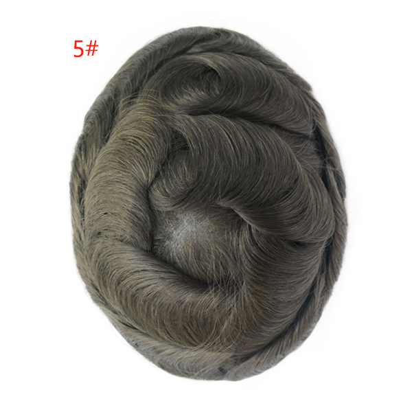 [Stock Unit] Clear Skin Hair - Skin Base Men's Toupee Hair System