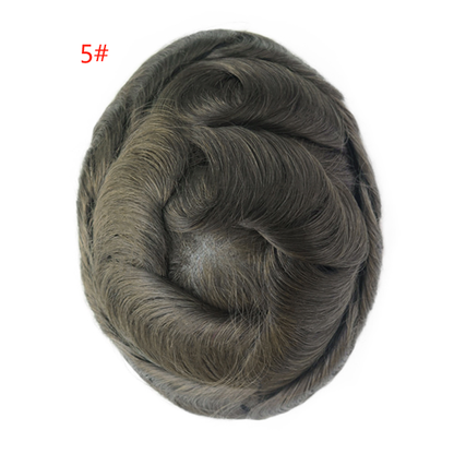 [Stock Unit] Clear Skin Hair - Skin Base Men's Toupee Hair System