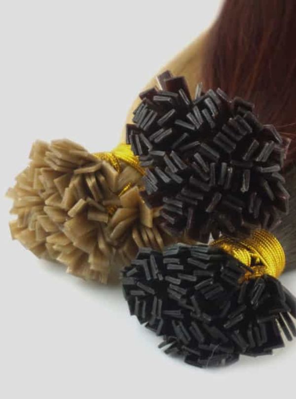 25g flat-tip Extensions Burmese Virgin Hair - Dark Color
