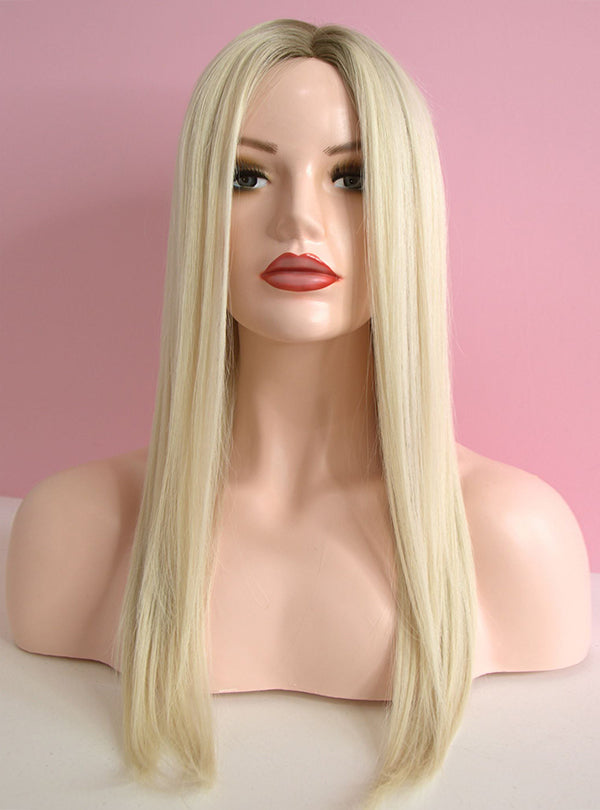 #Arctic Blonde Balayage Toppers Chinese Virgin Hair - TLW020