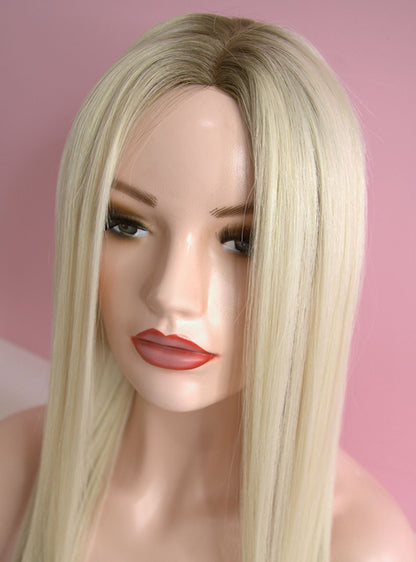 #Arctic Blonde Balayage Toppers Chinese Virgin Hair - TLW020