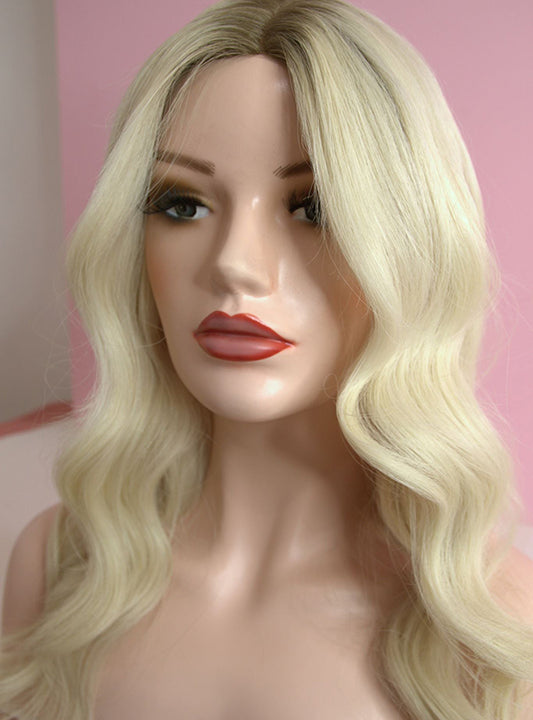 #Arctic Blonde Balayage Toppers Chinese Virgin Hair - TLW020