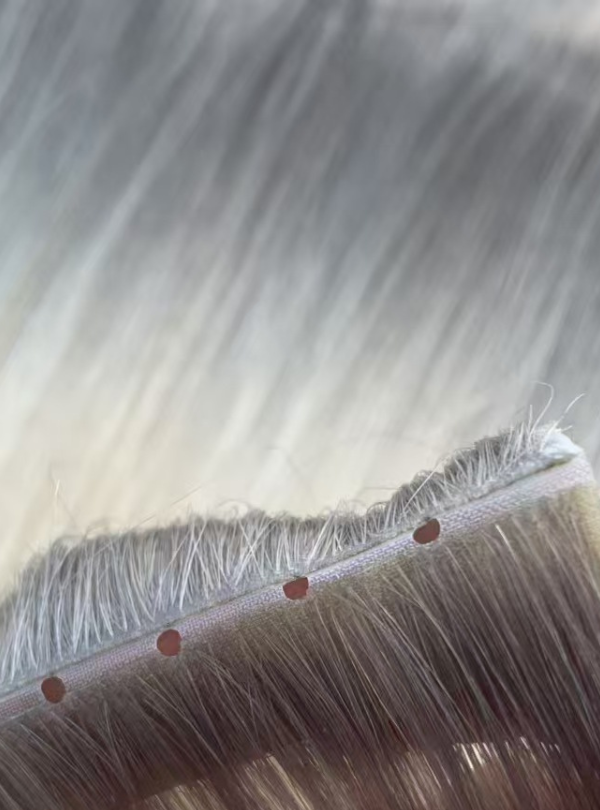 Invisible Hole PU Weft Extension Brazilian Virgin Hair - Light Color